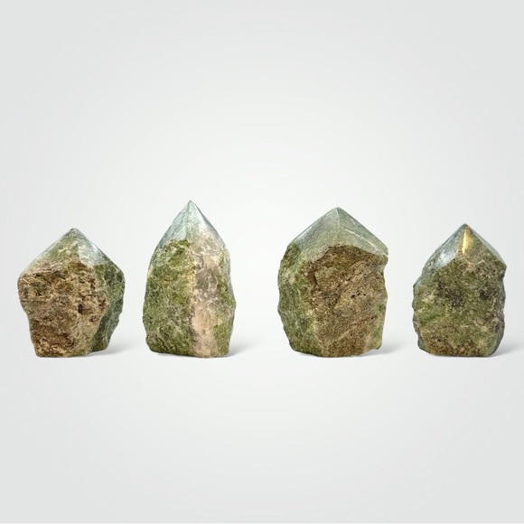 Jade Gemstone w/ Natural Markings of Brown Iron, or White Quartz (Small - 200g) - Picture 2 of 12